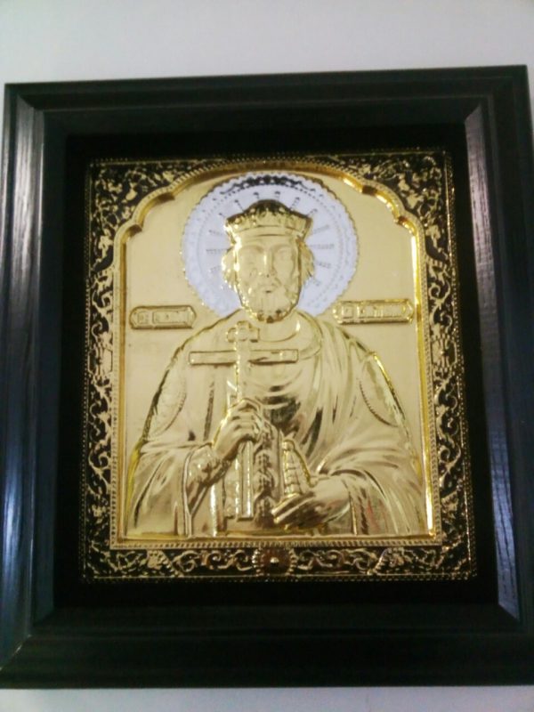 Икона Святого Владимира с золочением 34х37см
