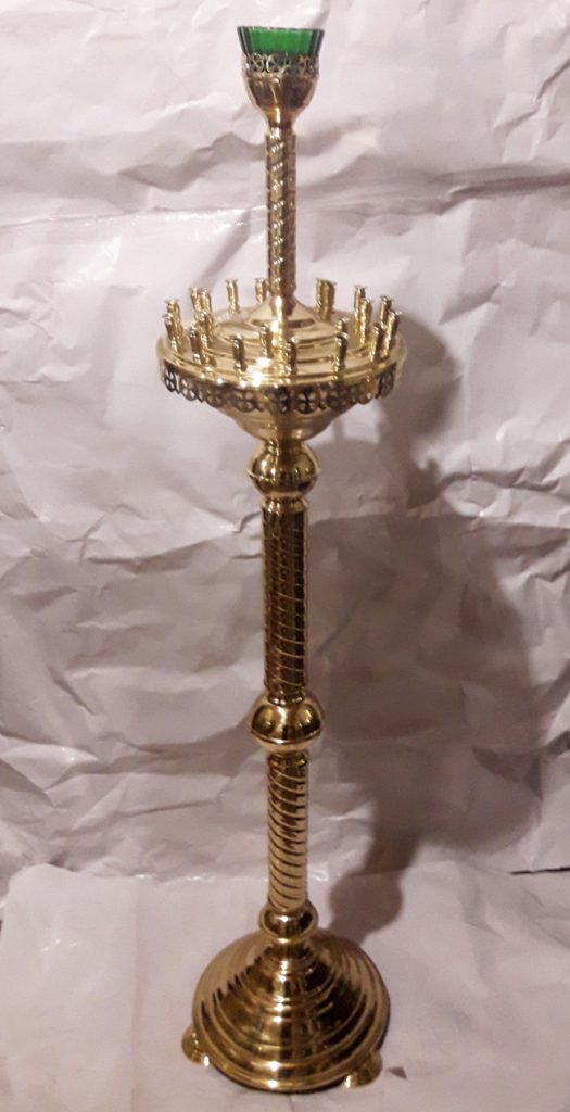 Подсвечник церковный выносной из латуни - церковная утварь от производителя