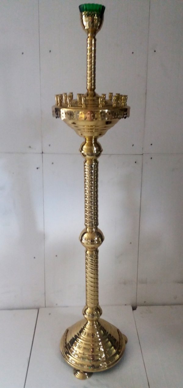 Напольный церковный подсвечник на 24 свечей прямая труба