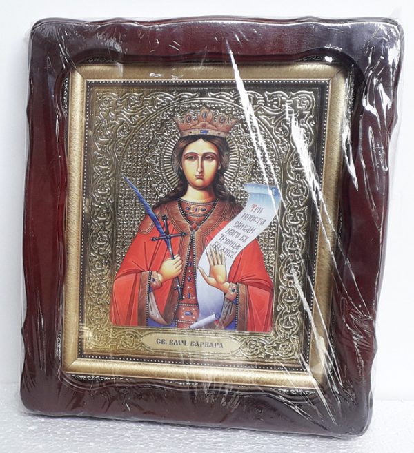 Икона святая мученица Варвара 35х30см