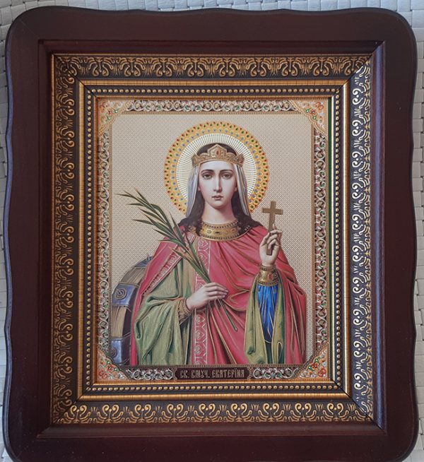 Икона святой Екатерины 23х26см