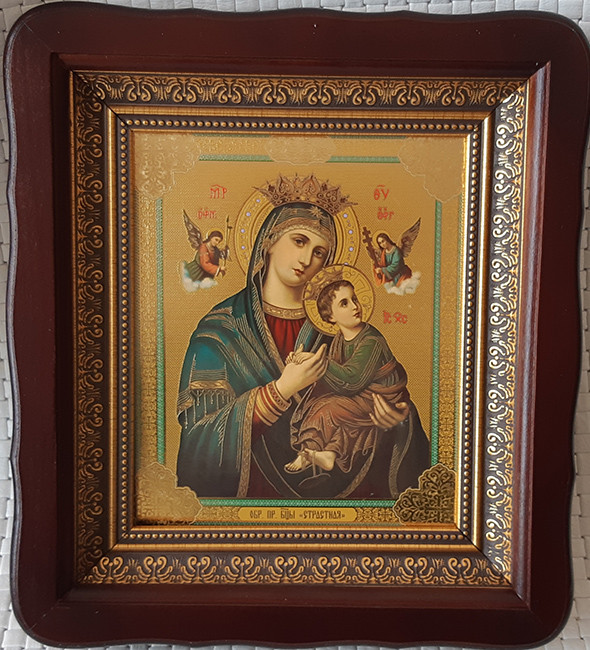 Икона Божией Матери "Страстная" для дома 23*26cm