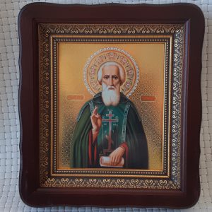 Святой Преподобный Сергий Радонежский икона для дома 23*26см