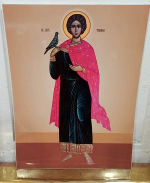 Образ Святого Трифона (печать на пвх) 65х40см