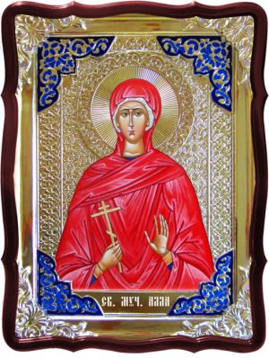 Икона в ризе - Святая мученица Алла в православном интернет магазине