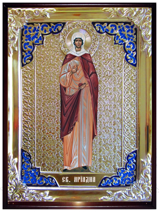 Икона в ризе - Святая мученица Ариадна в православном интернет магазине