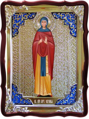 Икона в ризе - Святая мученица Евгения римская в православном магазине
