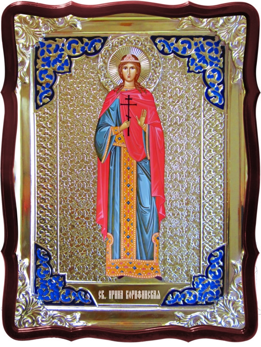 Икона в ризе - Святая мученица Ирина Коринфская ростовая в православном магазине