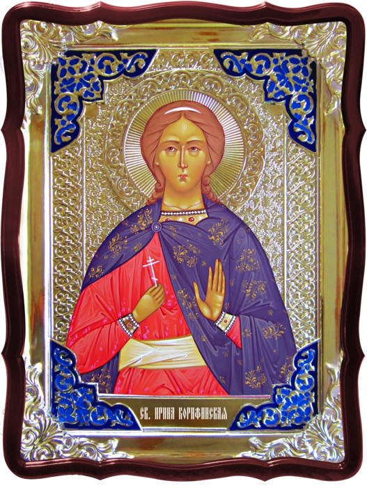 Икона в ризе - Святая мученица Ирина Коринфская в магазине церковной утвари