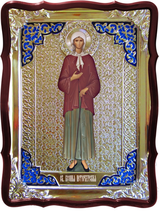 Икона в ризе - Святая мученица Ксения заказать в церковной лавке