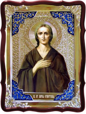 Икона в ризе - Святая мученица Мария Египетская в православном магазине
