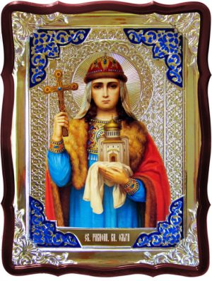 Икона в ризе - Святая мученица Ольга заказать в церковной лавке