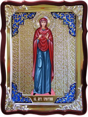 Икона в ризе - Святая мученица Христина в православном магазине