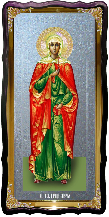 Икона храмовая под серебро Святая Валерия в православном интернет магазине