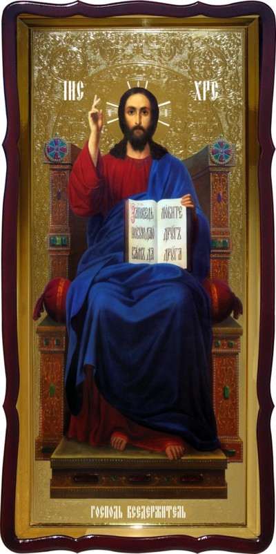 Образ Иисуса Христа - икона Спаситель на троне