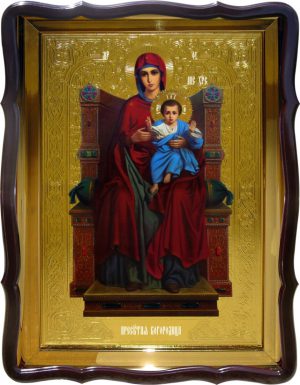 Икона в интернет магазине Пресвятой Богородицы на троне