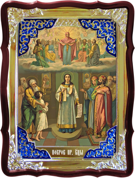 Православная икона на заказ Покров Пресвятой Богородицы 2