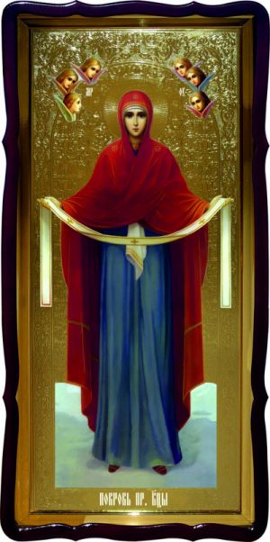 Православная икона на заказ Покров Пресвятой Богородицы