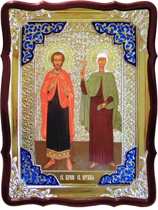Православные монастыри с иконами Святых Адриана и Наталии