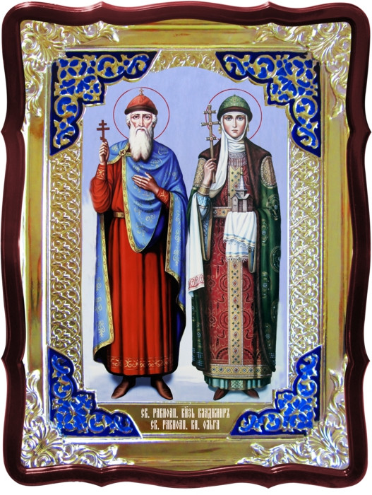 Православные иконы в доме: Святые Владимир и Ольга