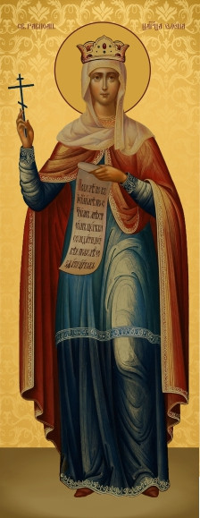 Ікона з росписом Свята Олена